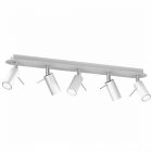 Mennyezeti lámpa PRESTON WHITE/CHROME 5x mini GU10