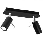 Mennyezeti lámpa PRESTON BLACK/CHROME 2x mini GU10