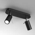 Mennyezeti lámpa PRESTON BLACK/CHROME 2x mini GU10