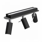 Mennyezeti lámpa PRESTON BLACK/CHROME 3x mini GU10