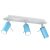 Mennyezeti lámpa PRESTON BLUE/WHITE 3x mini GU10