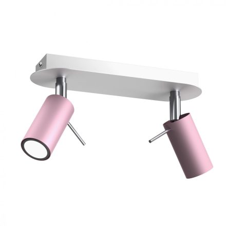 Mennyezeti lámpa PRESTON PINK/WHITE 2x mini GU10