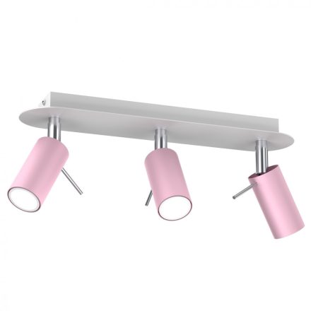 Mennyezeti lámpa PRESTON PINK/WHITE 3x mini GU10