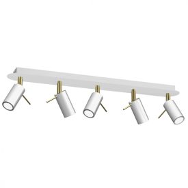 Mennyezeti lámpa PRESTON GOLD/WHITE 5x mini GU10