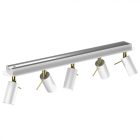Mennyezeti lámpa PRESTON GOLD/WHITE 5x mini GU10