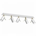 Mennyezeti lámpa PRESTON GOLD/WHITE 5x mini GU10