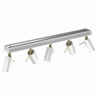 Mennyezeti lámpa PRESTON GOLD/WHITE 5x mini GU10