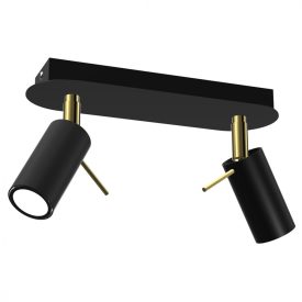 Mennyezeti lámpa PRESTON GOLD/BLACK 2x mini GU10