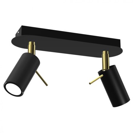 Mennyezeti lámpa PRESTON GOLD/BLACK 2x mini GU10