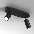 Mennyezeti lámpa PRESTON GOLD/BLACK 2x mini GU10