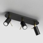 Mennyezeti lámpa PRESTON GOLD/BLACK 3x mini GU10