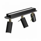 Mennyezeti lámpa PRESTON GOLD/BLACK 3x mini GU10