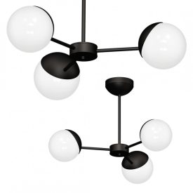 Csillár SFERA BLACK 3xE14