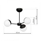 Csillár SFERA BLACK 3xE14