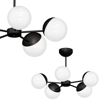 Csillár SFERA BLACK 5xE14