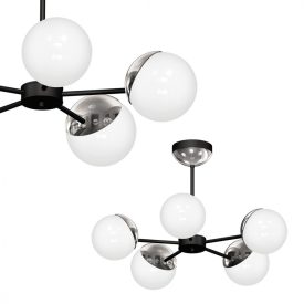 Csillár SFERA BLACK/CHROME 5xE14