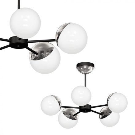 Csillár SFERA BLACK/CHROME 5xE14