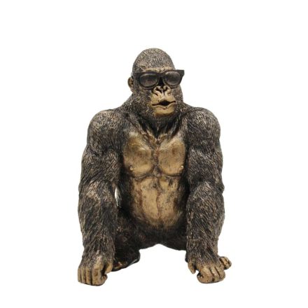 Napszemüveges gorilla - szobor