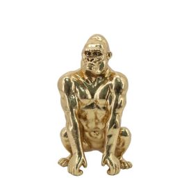 Arany színű gorilla - szobor