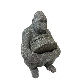 Gorilla poháralátéttel - szobor