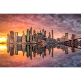 New York-i este - vászonkép