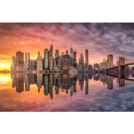 New York-i este - vászonkép
