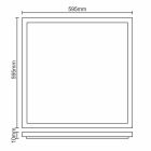 LED panel 40W / 595x595 / SMD / 4500K / WH - PL121