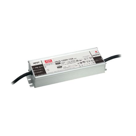 MEAN WELL HLG-120H-12-A Kapcsolóüzemű tápegység; LED; 120W; 12V; 10A; 90-305VAC; 127-431VDC; IP65