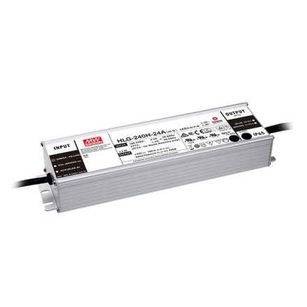 MEAN WELL HLG-240H-12-A Kapcsolóüzemű tápegység; LED; 192W; 12V; 16A; 90-305VAC; 127-431 VDC; IP65
