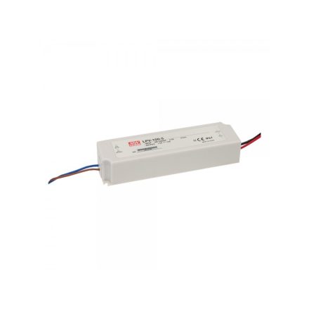MEAN WELL LPV-100-12 Kapcsolóüzemű tápegység; LED; 102W; 12V; 8.5A; 90-264VAC; 127-370VDC; IP67