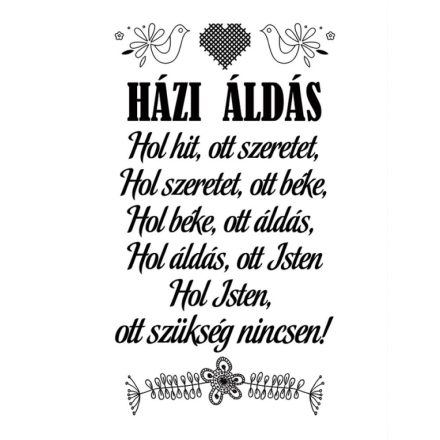 Hol szeretet, ott béke - motivációs vászonkép