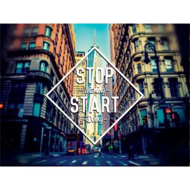 Start - motivációs vászonkép