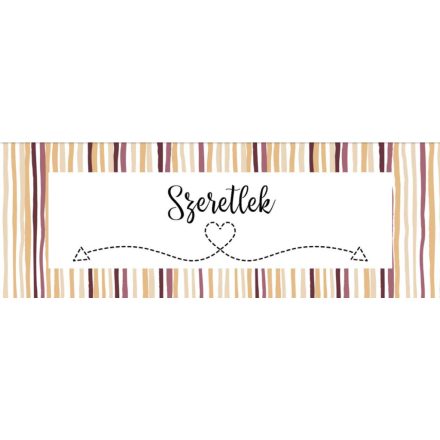 Szeretlek - motivációs vászonkép