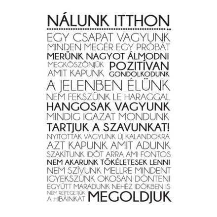 Ezek vagyunk mi - motivációs vászonkép