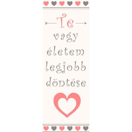 Életem legjobb döntése - motivációs vászonkép