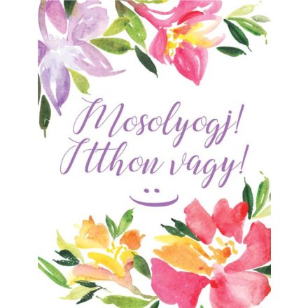 Otthoni mosoly - motivációs vászonkép