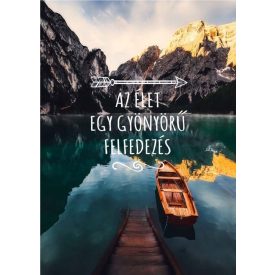Gyönyörű felfedezés - motivációs vászonkép