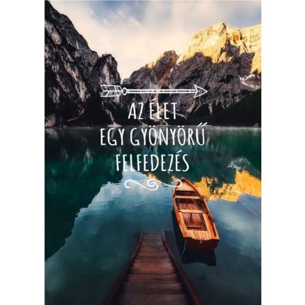 Gyönyörű felfedezés - motivációs vászonkép