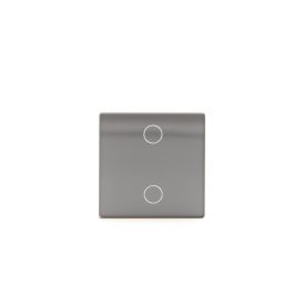 Z-Switch 2-es (2G) kis üveg kapcsoló panel Szürke