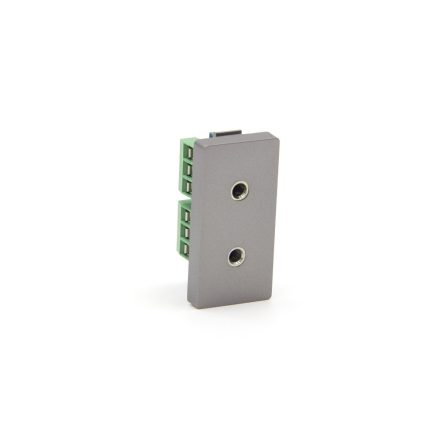 Z-Switch 2xJack aljzat (3,5) (1/2-es alkatrész) Szürke