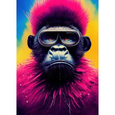Pink gorilla - vászonkép