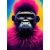 Pink gorilla - vászonkép