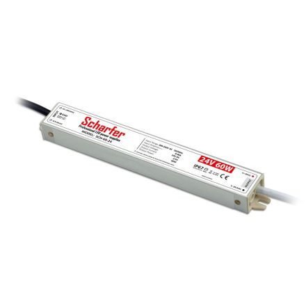 Scharfer SCH-60-24 LED-tápegység, 24 V DC, IP67