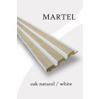 MARTEL Oak Natural/White falpanel