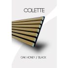 COLETTE Oak Honey/Black akusztikus falpanel