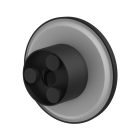 PIATTA 9W 230V IP44 CCT 120x47 mm fekete