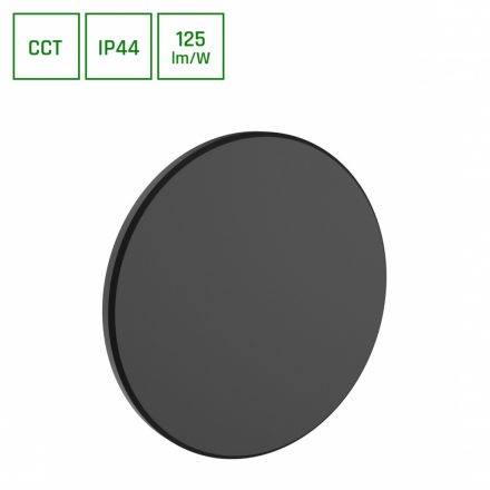 PIATTA 12W 230V IP44 CCT 180x47 mm fekete