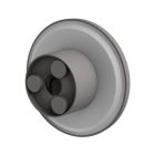 PIATTA 9W 230V IP44 CCT 120x47 mm szürke