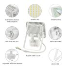 NOCTIS LUX 2 SMD 230V 20W IP44 WW fehér mozgásérzékelős