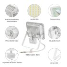 NOCTIS LUX 2 SMD 230V 30W IP65 WW fehér mozgásérzékelős